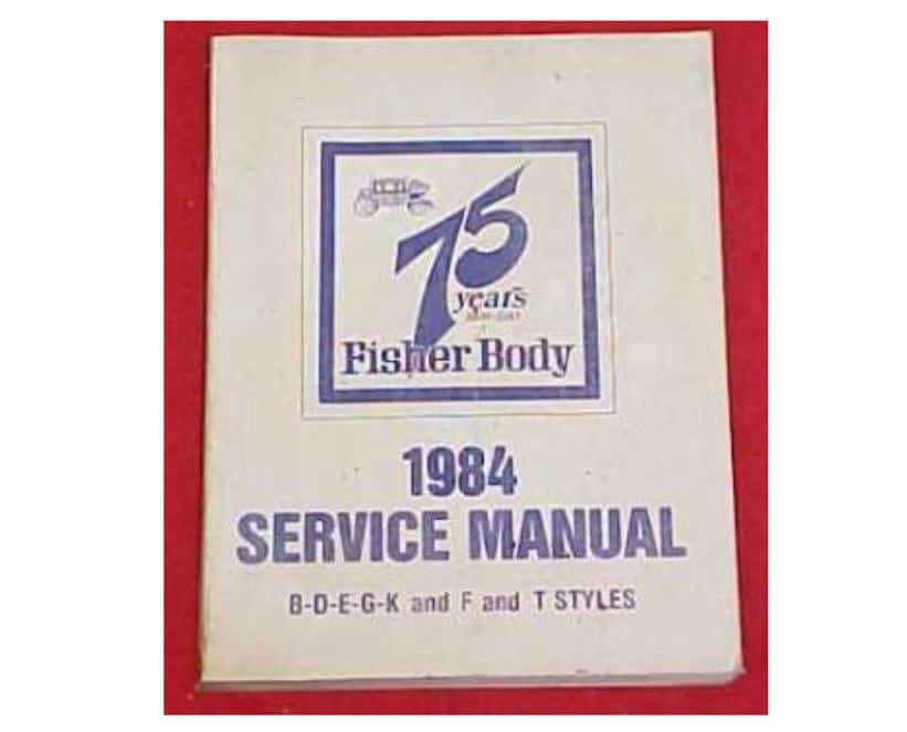 Body Manual: 1984 era (GM Fisher)
